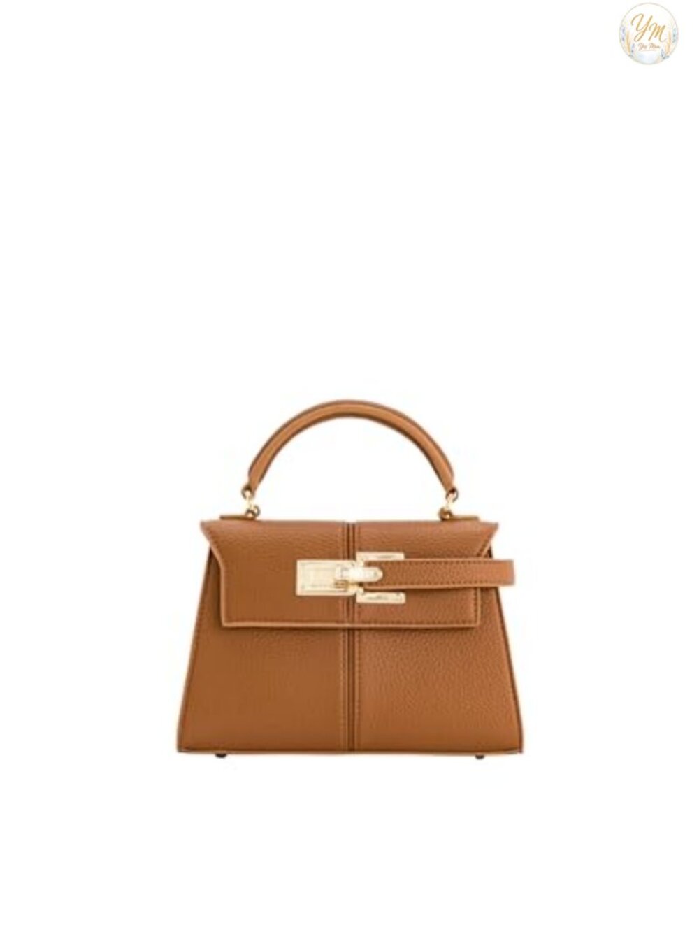 Vegan Leather Top Handle Satchel Bag Crossbody